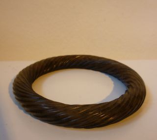 Chinese Nephrite Jade Bracelet Of Rope Twist Form,  Qing Dynasty photo