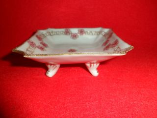 Rare Imperial Nippon Porcelain Footed Dresser Trinket Look photo