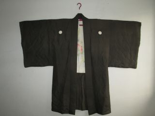 Kimono - Olive Green - Floral Motif photo
