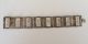 Antique Chinese Sterling Silver Filigree Scrimshaw Ox Bone 8 Immortals Bracelet Bracelets photo 1