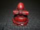 Unique Chinese Red Lacquer Man Or Buddha & Fish Statue Gorgeous & Stunning Buddha photo 2