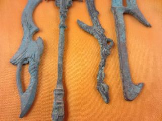 Chinese Bronze Collection Fighting 18 As Weapon Long Antique Exquisite Kinfe F7 photo