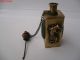 Chinese Snuff Bottle,  Carving The Mythical Wild Animal,  Copper 2 Snuff Bottles photo 3