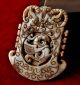 China Old Antique Jade Carved Phoenix Statuary Pendant Other photo 1