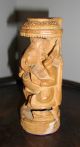 A Carved Wooden Indian Deity Figure India photo 1