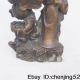 Pair Lotus Boy&girl Bronze Statue Chinese Antique Other photo 9