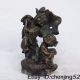 Pair Lotus Boy&girl Bronze Statue Chinese Antique Other photo 4