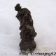 Pair Lotus Boy&girl Bronze Statue Chinese Antique Other photo 6