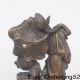 Pair Lotus Boy&girl Bronze Statue Chinese Antique Other photo 8