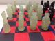 Hand Carved Jade & Onyx Chess Set With Folding Chess Board For Chess Pieces Other photo 2
