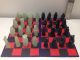 Hand Carved Jade & Onyx Chess Set With Folding Chess Board For Chess Pieces Other photo 7