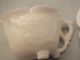 Chinese White Hardstone Cup & Saucer With Raised Floral Decor 20thc (b) Jade/ Hardstone photo 1