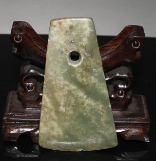 Ancient China Hetian Jade Hand - Carved Jade Statue (ancient Jade Spade) photo