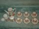 Vintage Chinese Fine China Teapot,  Sugar Bowl,  Creamer,  6 Cups With Saucers Teapots photo 7