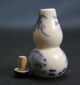 Lot 3x Chinese Antique Porcelain Snuff Bottles 20th Century Or Earlie + Stopper Snuff Bottles photo 3