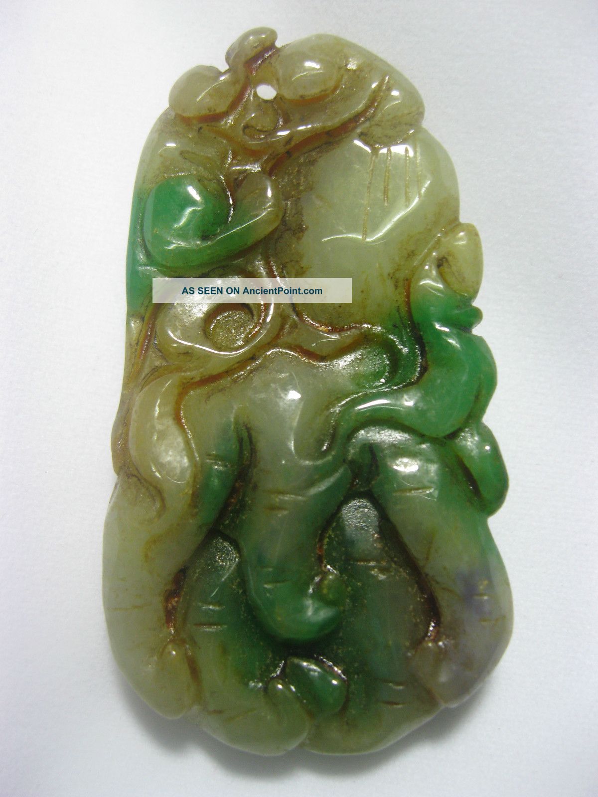 New Arrive &perfect Big Antique Jade Pendant / Panda &hand Necklaces & Pendants photo