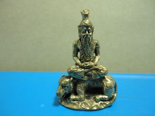Lp Rusri Healthy Knowledge Lucky Charm Thai Amulet photo