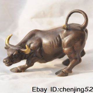 Chinese Ancient Copper Statue (cattle) photo