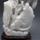 100% Natural Jadeite A Jade Hand - Carved Statues - Fish&lotus Nr/pc2152 Other photo 3