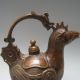 19in.  C A Beautifully Carved Dragon And Phoenix W Qianlong Bronze Jug Nr Teapots photo 9