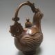 19in.  C A Beautifully Carved Dragon And Phoenix W Qianlong Bronze Jug Nr Teapots photo 2