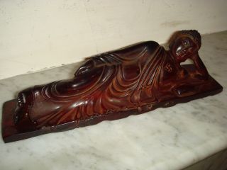 Chinese Amber Figure,  Kwan Yin,  Buddhist,  Resignation. photo