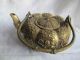 Chinese Teapot Bronze Carven Pumpkin Arabesqusite 07 Teapots photo 3