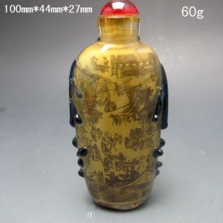Exquisite Glass Sculpture Painting - Snuff Bottles photo