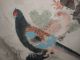 Vintage Japanese Pheasant Pair Tree Bough Hand Painted Scroll Kakejiku 179 Paintings & Scrolls photo 1