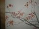 Vintage Japanese Pheasant Pair Tree Bough Hand Painted Scroll Kakejiku 179 Paintings & Scrolls photo 2