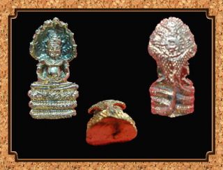 Thai Amulet Buddha Lp Sila Gold Pendant Old Rare Bangkok Lucky Amulets Holy photo