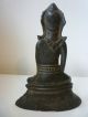 Lopburi Style Seated Crowned Buddha,  5 3/8in. Statues photo 2