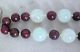 Chinese Green Serpentine Bead & Ring Necklace With Porcelain Pendant (21 