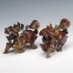 Pair Of Chinese Antique Jade Pixiu Statue Vintage Asian Cultures Collectibles Other photo 2