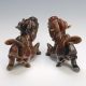 Pair Of Chinese Antique Jade Pixiu Statue Vintage Asian Cultures Collectibles Other photo 4