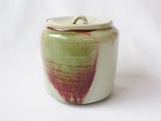 Japanese Pottery Vintage Water Jar Mizusashi/ Tea Ceremony/ Rare Glaze/ 902 photo