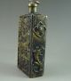 Rare Old Chinese Copper Carved Dragon Snuff Bottle Snuff Bottles photo 2