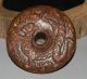Ancient Chinese Hetian Jade Hand - Carved Pendant (man Face Beast) 2.  5inch Necklaces & Pendants photo 1