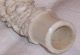 Old Antique Chinese Hand Carved Flowers Ox Bone Cigarette Holder Ex Cond C1920 Other photo 3