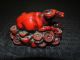 Unique Chinese Red Lacquer Oxen Statue Gorgeous & Stunning Best Of Luck Oxen photo 2