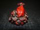 Unique Chinese Red Lacquer Oxen Statue Gorgeous & Stunning Best Of Luck Oxen photo 3