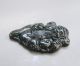 Chinese Hetian Black Green Jade Carved God Of Wealth Pendant Nr Other photo 3