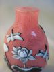 Vintage Chinese Carved Three Color Cameo Glass Snuff Bottle - A Collector ' S Item Snuff Bottles photo 8
