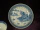 2 Antique Chinese Export Porcelain Kangxi Cup Saucer Plates photo 2