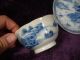 2 Antique Chinese Export Porcelain Kangxi Cup Saucer Plates photo 4