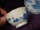 2 Antique Chinese Export Porcelain Kangxi Cup Saucer Plates photo 5