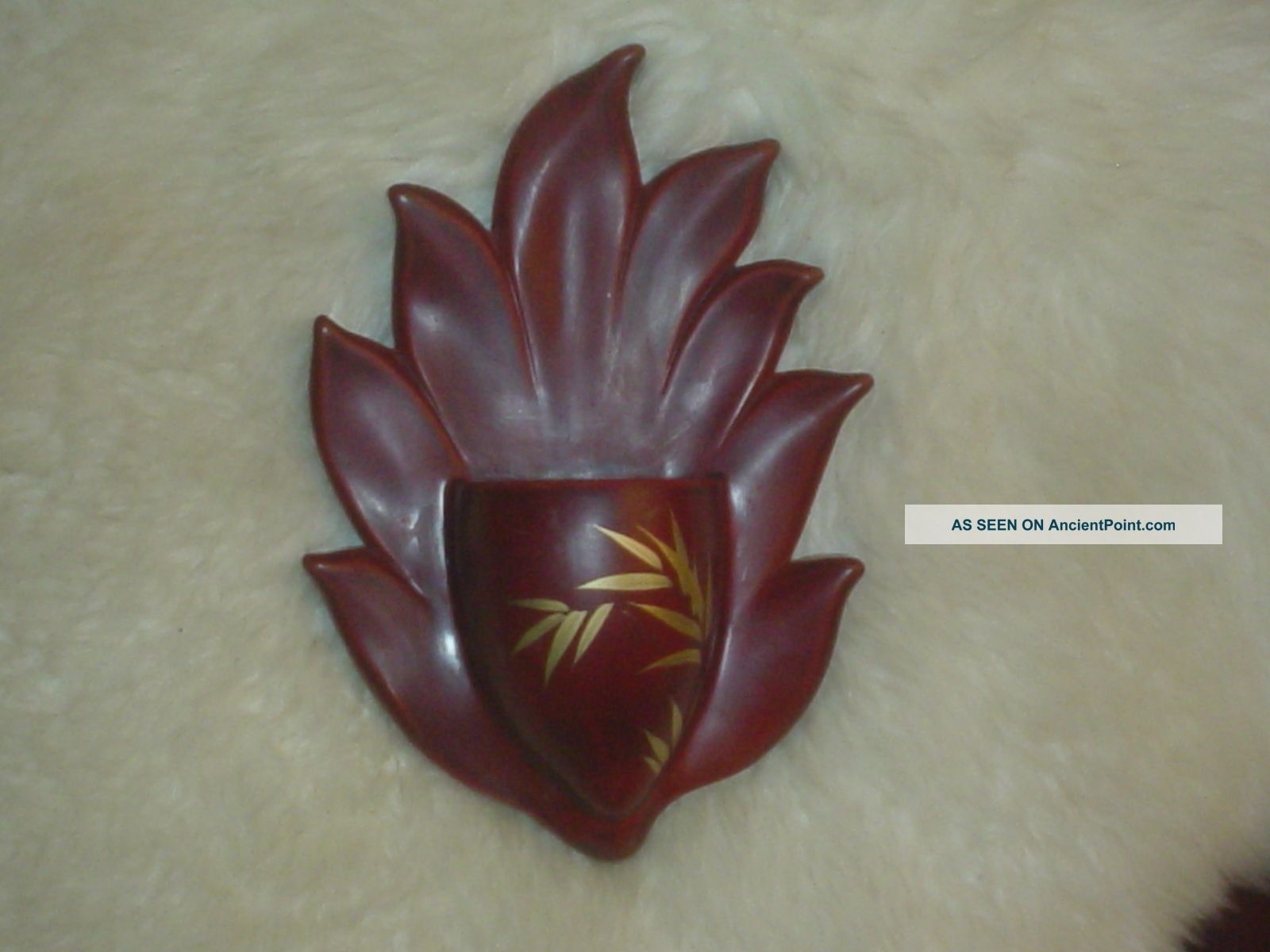 Hand Made In Occupied Japan Wall Vase Laquierware Vases photo