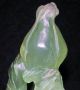 Antique Chinese Pale Green Jade?translucent Hand Carved Stone Sculpture 21cm Other photo 7
