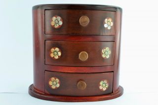 Asian Old Collectibles Decorated Handwork Wood Plum Blossom Jewel Box Aaaaa photo