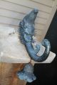 Oriental Bronze Dragon & Foo Dog Bell Chinese Statue Decor Verde Patina Antique Dragons photo 2